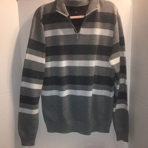 UNLIMITED PATIENCE SIZE L MENS 1/4 ZIP PULLOVER SWEATER